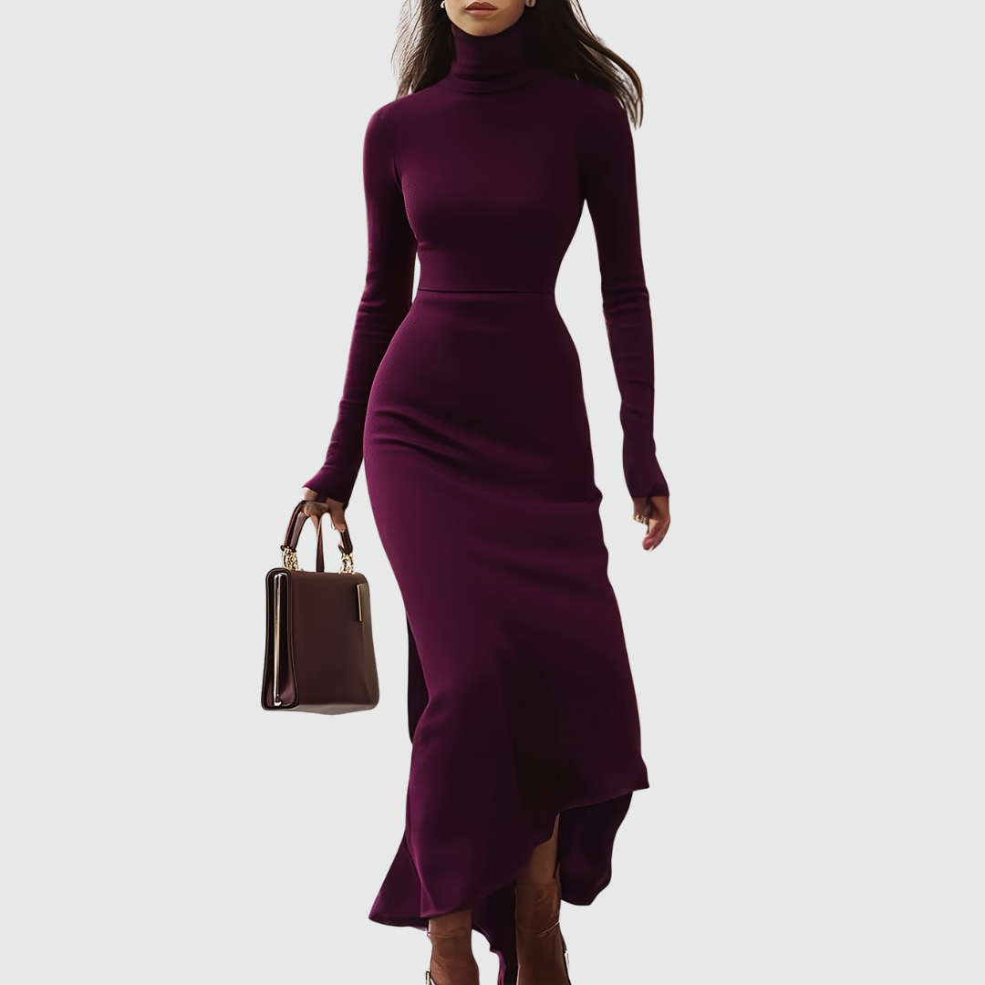 IESLA | HIGH NECK TIGHT-FASHION DRESS