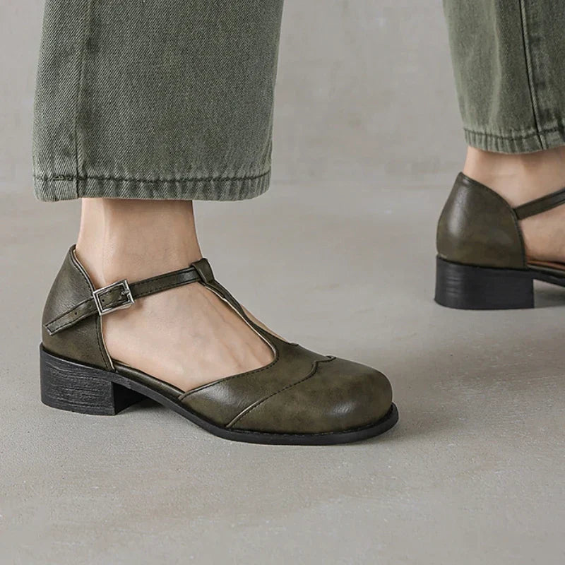 Margaux | Textured Leather Shoes