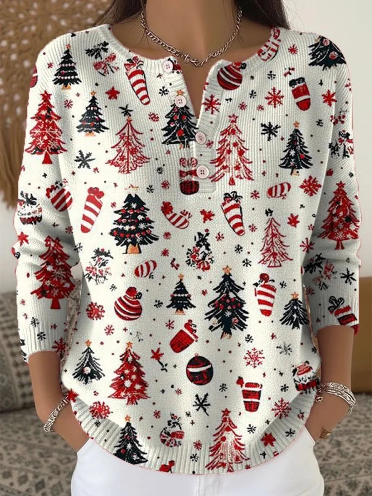 ANWEN | CHRISTMAS JUMPER WITH BUTTONS