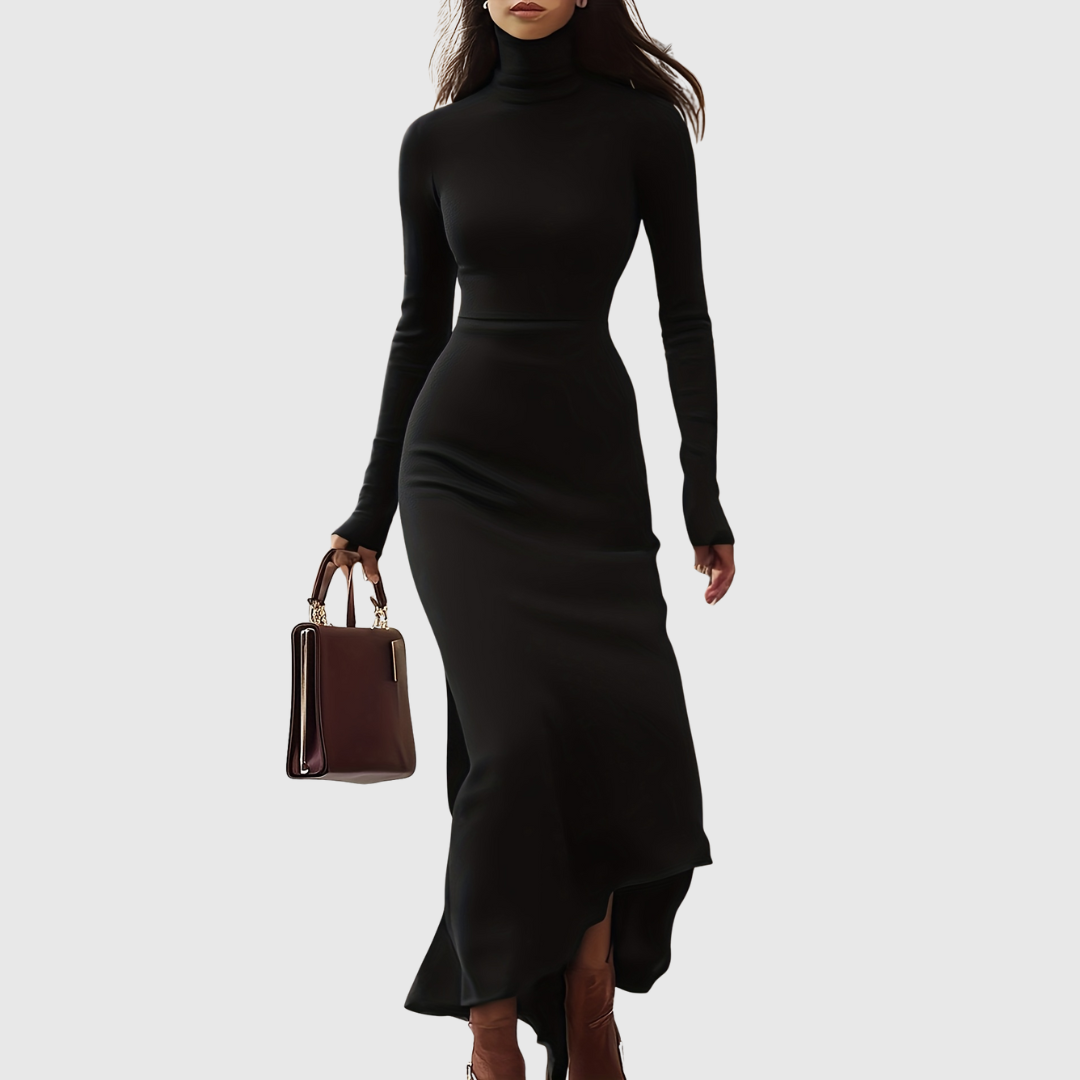 IESLA | HIGH NECK TIGHT-FASHION DRESS