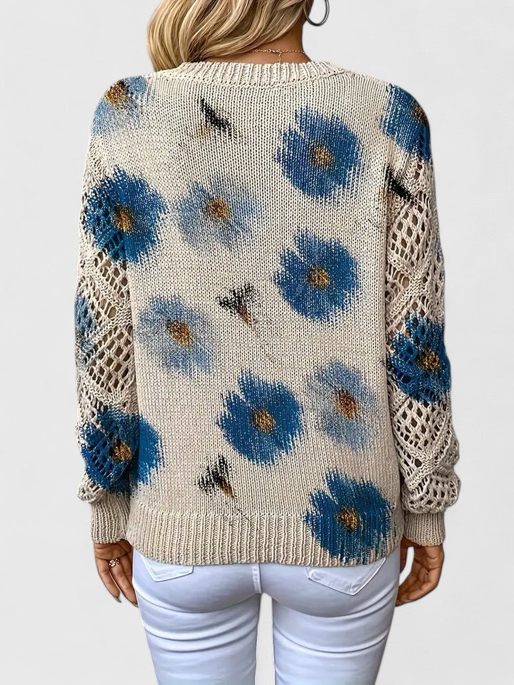 TAHLIA | COMFORT FLORAL SWEATER