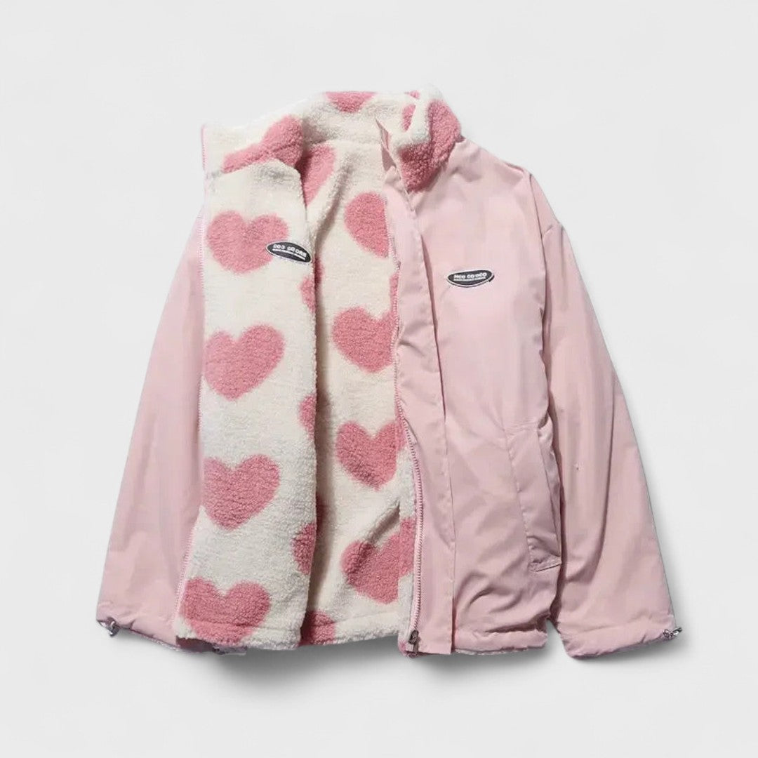 Katharina - Reversible heart jacket